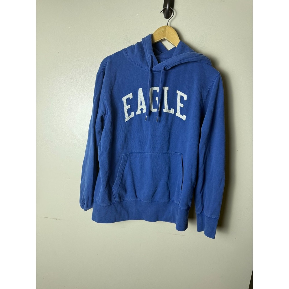 American Eagle Graphic Hoodie Womens XS Blue Logo Graphic